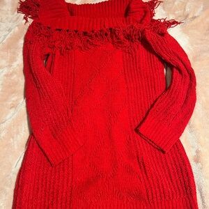 Fashion Nova Vibrant Red Cowl Neck Sweater